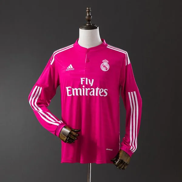 Camiseta de fútbol Real Madrid 2014/15 VISITANTE MANGA LARGA VERSION FAN